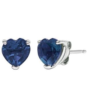 Haus of Brilliance Colourful Gemstones 14K 0.90 Ct. Tw. Sapphire Stud Earrings - Blue
