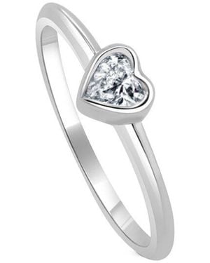 Sabrina Designs 14k 0.30 Ct. Tw. Diamond Heart Solitaire Ring - White