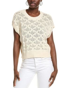 Cece Pointelle Jumper - White