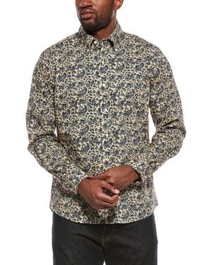 J.McLaughlin Collis Woven Shirt - Grey