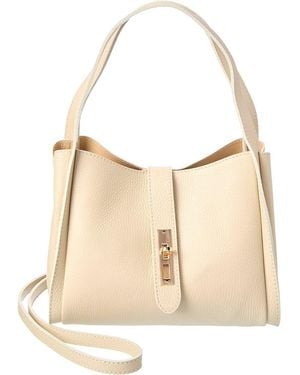 Isabella Rossetti Talia27 Leather Shoulder Bag - Natural