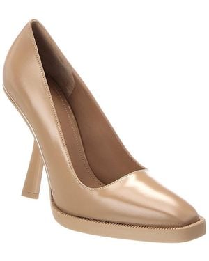 Ferragamo Anser X5 100 Leather Pump - Natural