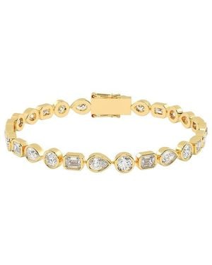 VOWE 14K 10.00 Ct. Tw. Lab-Grown Diamond Bracelet - Metallic