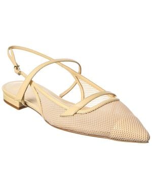 Alexandre Birman Tita Mesh Leather Flat - Metallic