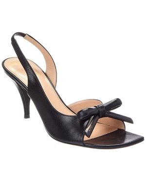 Dior Bow Slingback 76 Leather Sandal - Blue