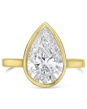 Diana M. Jewels Diana M. Platinum 12.00 Ct. Tw. Lab-Grown Diamond Bezel Ring - White