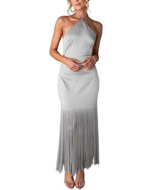 LEON GORI Midi Dress - Gray