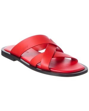 Ferragamo Leather Sandal - Red