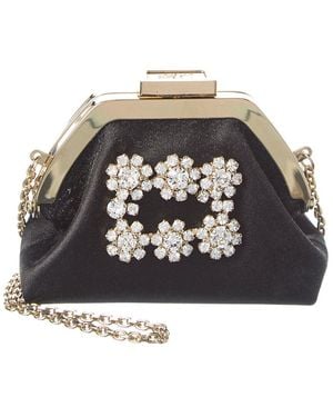 Roger Vivier Satin Coin Purse - Grey