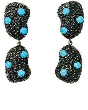 Arthur Marder Fine Jewelry 14k & Silver Gemstone Drop Earrings - Multicolour