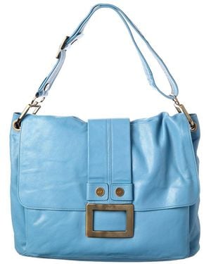 Roger Vivier Leather Tote - Blue