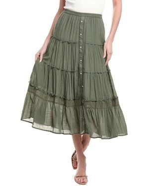 Nanette Lepore Tiered Skirt - Green