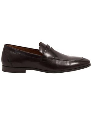 Reiss Bray Leather Loafer - Brown