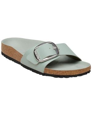 Birkenstock Madrid Big Buckle Leather Sandal - Grey