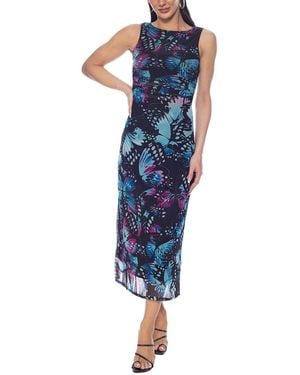 Bebe Midi Dress - Blue