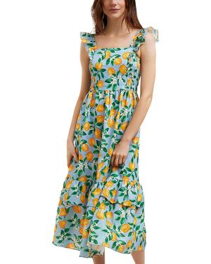 Draper James Carrie Linen Midi Dress - Green