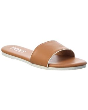 TKEES Lucas Leather Sandal - Brown