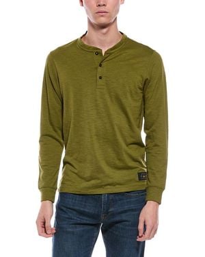 Scotch & Soda Slub Henley Shirt - Green