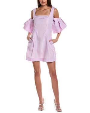 3.1 Phillip Lim Taffeta Mini Dress - Purple