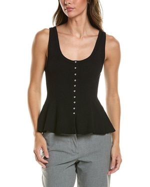 Toccin Eden Fit & Flare Tank Top - Black