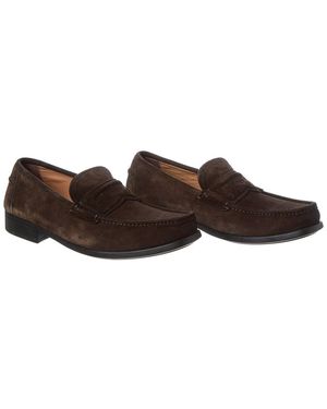 Ferragamo Lanzarote Suede Loafer (Authentic Pre-Owned) - Brown