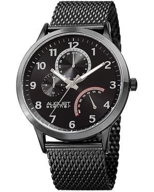 August Steiner Stainless Steel Watch - Black