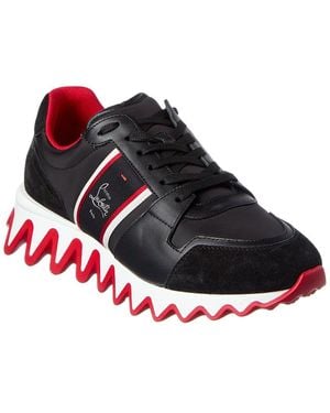 Christian Louboutin Nastroshark Leather & Nylon Trainer - Red