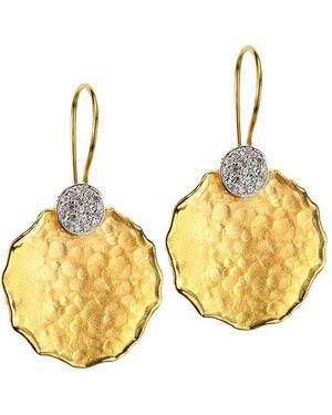 Reiss "gallery" 14k 0.25 Ct. Tw. Diamond Drop Earrings - Metallic