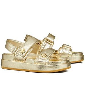 Tory Burch Kira Leather Sport Sandal - Metallic