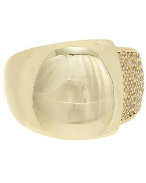 Meshmerise 18K Over Cz Ring - White
