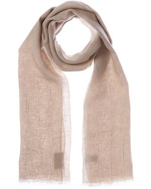 Brunello Cucinelli Linen-Blend Scarf - Natural