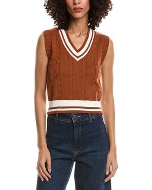 Madison Miles Sweater Vest - Blue
