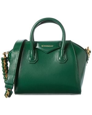 Givenchy Antigona Leather Satchel - Green