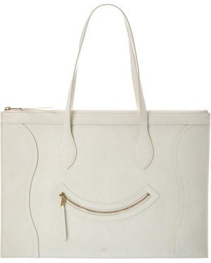 Celine Leather Tote - White