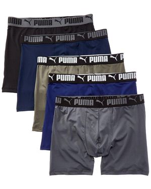 PUMA Set Of 5 Performance Boxer Brief - Blue