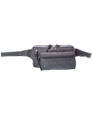 Christian Louboutin Loubideal Canvas Belt Bag - Grey