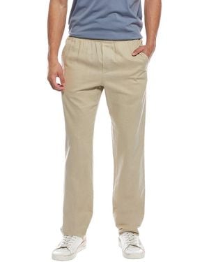 Vince Hemp Linen-Blend Drawstring Pant - Natural