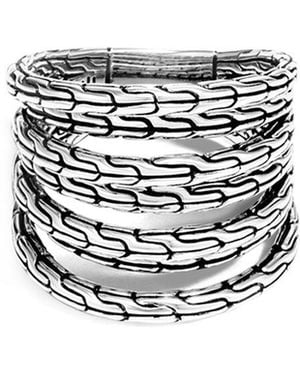 John Hardy Classic Chain Ring - White
