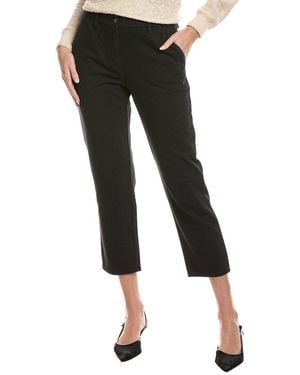 Eileen Fisher Petite Garment-Dyed Utility Tapered Pant - Black