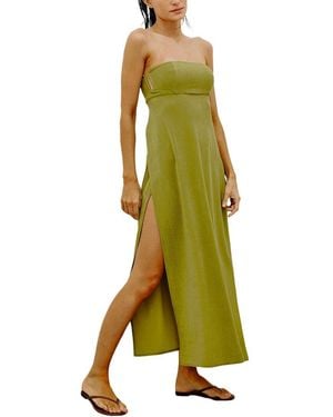 ViX Solid Esther Long Cover-Up - Green