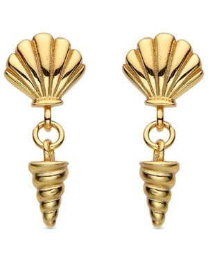 Eye Candy LA Drop Earrings - Metallic