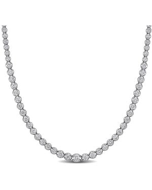 Rina Limor 18K 4.71 Ct. Tw. Diamond Tennis Necklace - Metallic