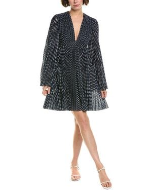 Michael Kors Georgette Silk-Blend Mini Dress - Black