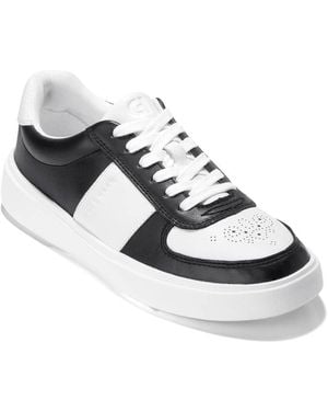 Cole Haan Grand Crosscourt Della Leather Trainer - Black