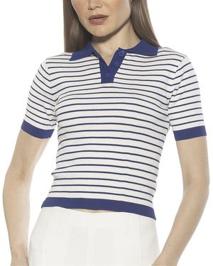 Alexia Admor Elani Polo Shirt - Blue