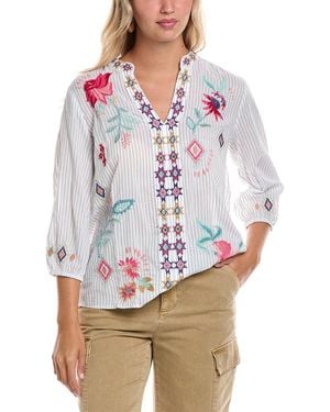 Johnny Was Paris Effortless Blouse - White