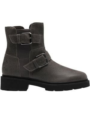 Clarks Collection Dark Grey Lea Boot - Black