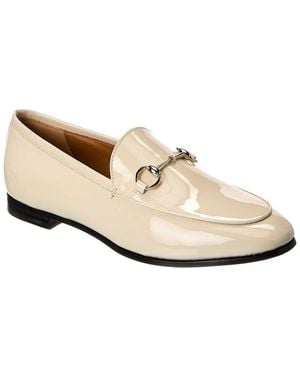 Gucci Jordaan Patent Loafer - White