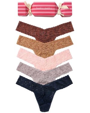 Hanky Panky Holiday Cracker Thong 5-Pack - Multicolour