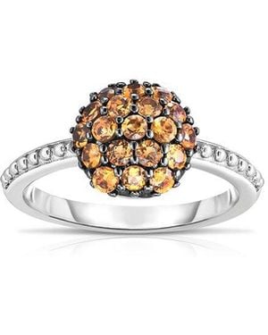 Phillip Gavriel Citrine Cocktail Ring - White